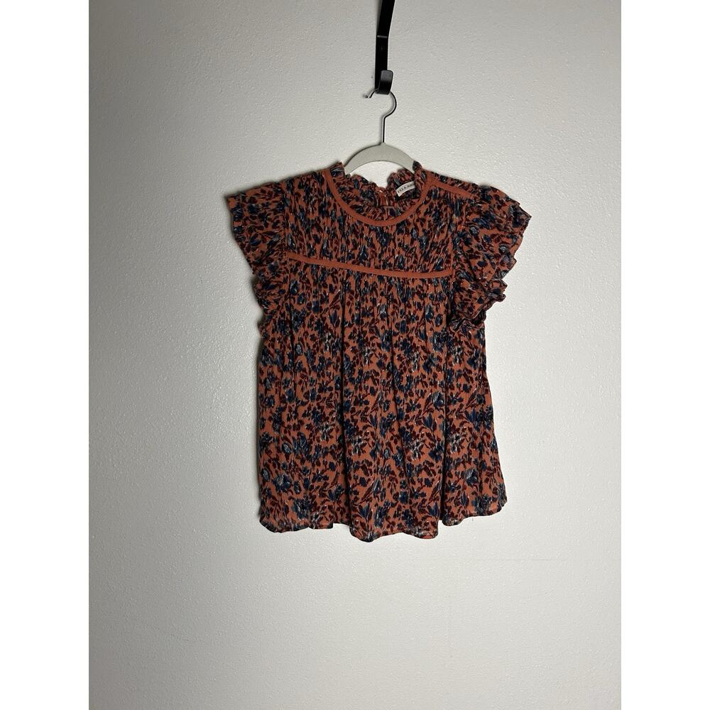 Ulla Johnson Size 8 Etta Floral Blouse Flowy Boho $225 Retail